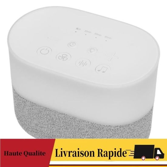 Enceinte 4 En 1 Velaryx - Machine Bruit Blanc, Humidificateur, Veilleuse, Aromathérapie - Bluetooth - USB-C