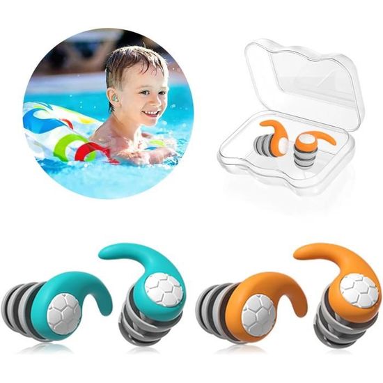 BOUCHONS D'OREILLES,10 pairs-green--bouchons'oreilles en Silicone souple et étanche, réduction BOUCHONS D'OREILLES,10 pairs-green--bouchons'oreilles en Silicone souple et étanche, réduction