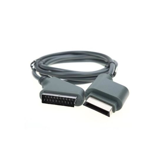 Câble péritel AV RGB Scart pour Microsoft XBox 360 + sortie optique 1