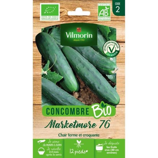 Concombre Marketmore 76 bio Vilmorin