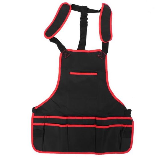 Tablier De Jardinage Kaki Épais Oxford Réglable Avec Poches - Multifonction Imperméable Pour Jardinier Et Bricoleur