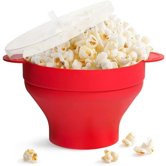 Microwave popcorn popper sturdy convenient handles, silicone popcorn