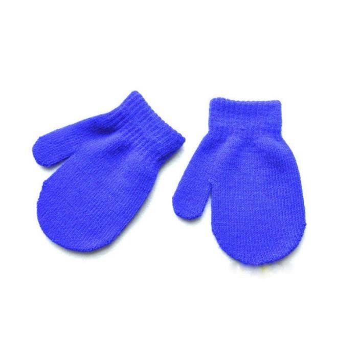 1 Paire De Gants Pour Bebe Pour Garcon Et Fille Solides Chauds Tricotes Anti Rayures Hiver 0b0badb Cdiscount Pret A Porter