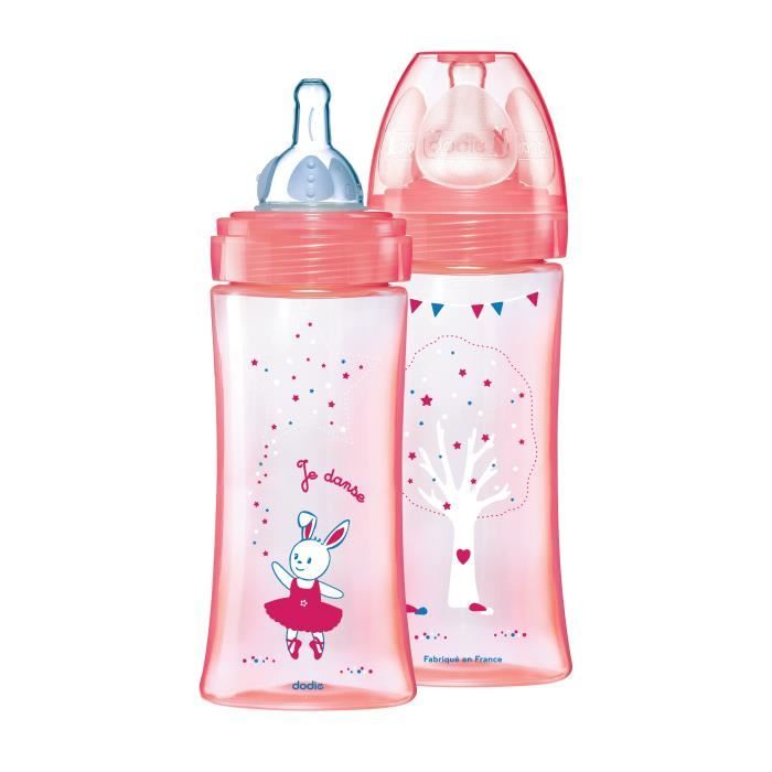 Dodie Coffret X2 Biberons Initiation 330ml Rose Danseuse 6 Mois Tetine Ronde 3 Vitesses Debit 3 Cdiscount Puericulture Eveil Bebe