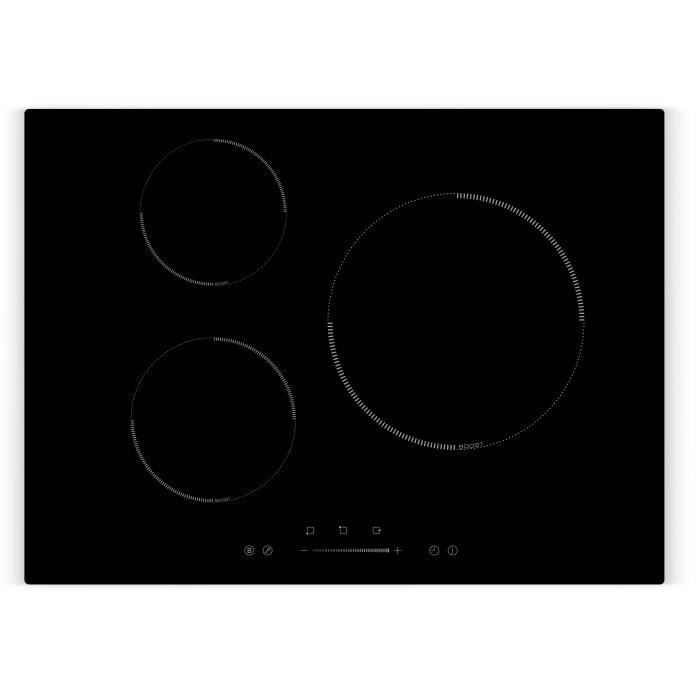 AMSTA - AMTI3Z7000 - Plaque de cuisson induction - 70 cm - 3 Zones - Slider - 7000 Watts - Noir