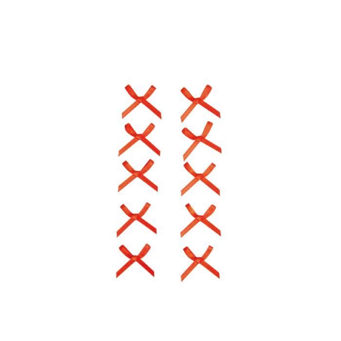 Noeuds en ruban. Orange.10 pièces. Artémio.