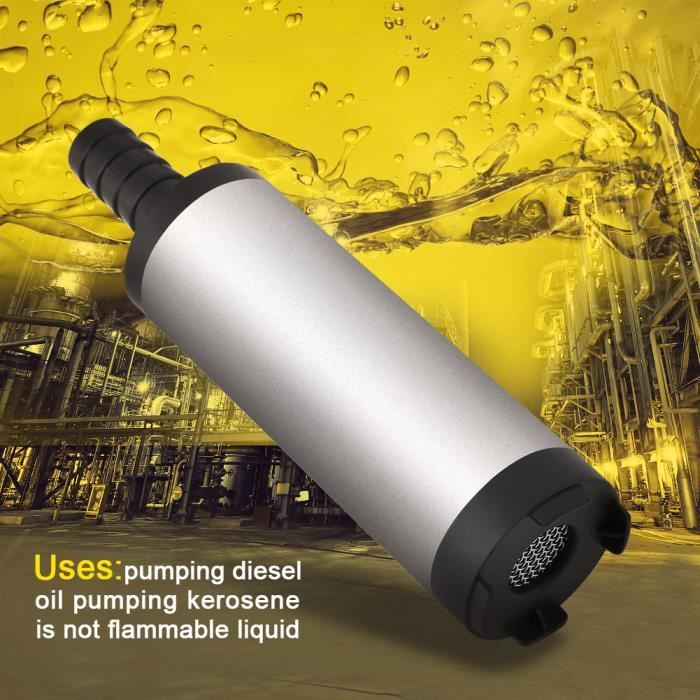 Diamètre 3.8cm Mini Pompe Submersible Electrique Transfert d'Eau-Diesel-Kérosène Siphon Moto Automobile Voiture 12V