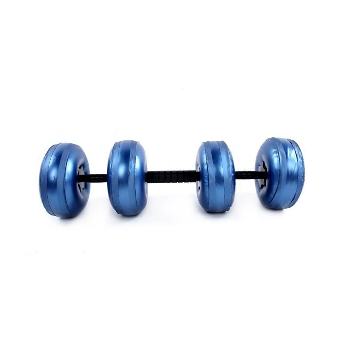 Haltères réglables, haltères remplis d'eau, équipement de fitness écologique (8 ~ 10 kg bleu)