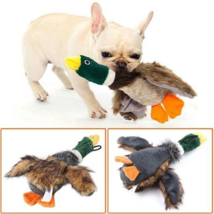 Funny Pet Puppy Chew Squeaker Duck Plush Sound Toys for Small Medium Dogs Play