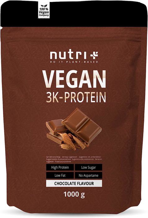 NUTRI-PLUS SHAPE & SHAKE 3K PROTEIN - Poudre de protéines végétaliennes - CHOCOLAT - PROTEINES - 1000g
