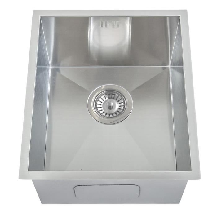 Fait à la main. Evier inox sous plan 1 bac (DS005)