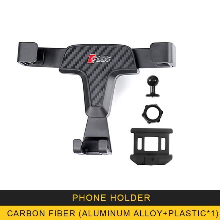 Pour Audi Q5 FY 2016 2017 2018 2019 voiture Smart support pour téléphone portable évent berceau support - Type Carbon fiber