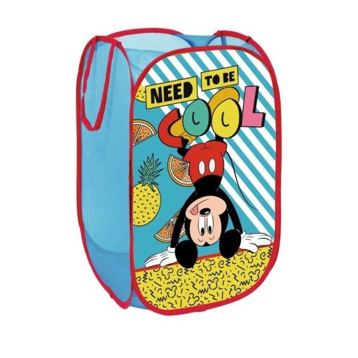 Panier à Linge - Coffre à jouets Rangement Disney Mickey Mouse