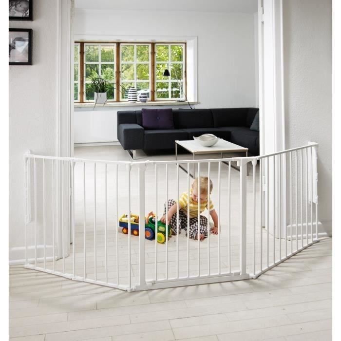 BABY DAN Barrière de sécurité Flex L - Bébé mixte - Blanc