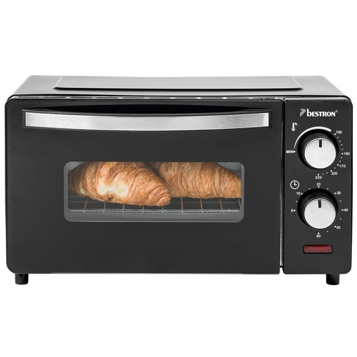 Bestron Mini four à gril AOV9 Noir 800 W 9 L