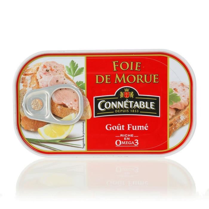 Foie de morue fumé - 120g