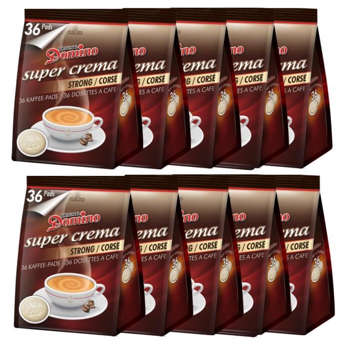 DOMINO Café corsé Lot de 360 dosettes