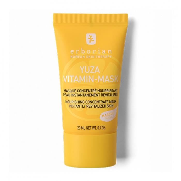 ERBORIAN Yuza Vitamin-Mask Masque au Yuza nourrissant Peau revitalisée 20 ml