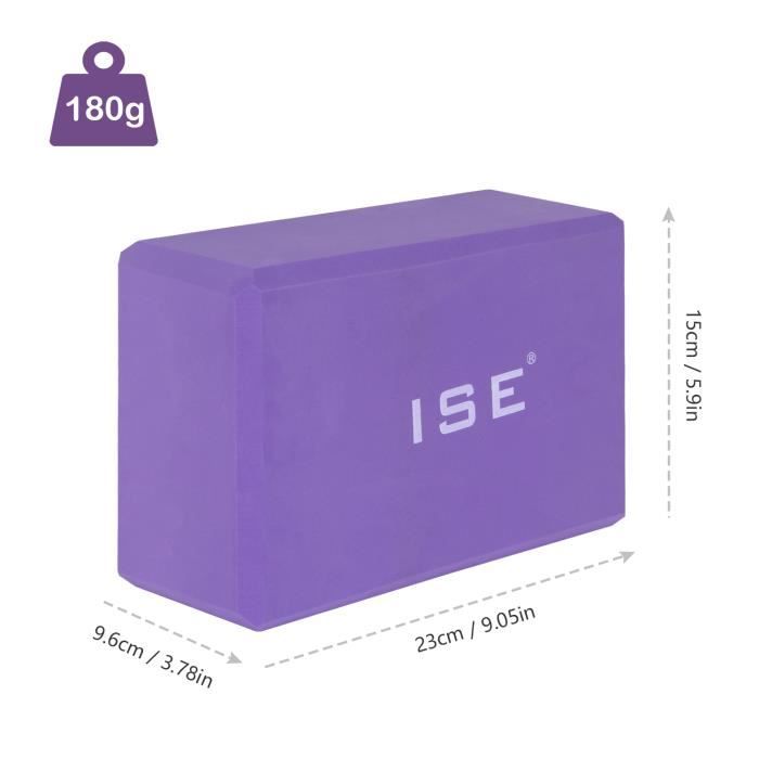 Briques Yoga,Blocs de Yoga Block Pilates Bio en Mousse EVA Haute Densité Écologique Léger Confortable Antidérapant，Pour Amateurs déb