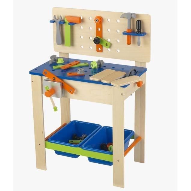 KIDKRAFT - Établi enfant en bois Deluxe avec outils et accessoires