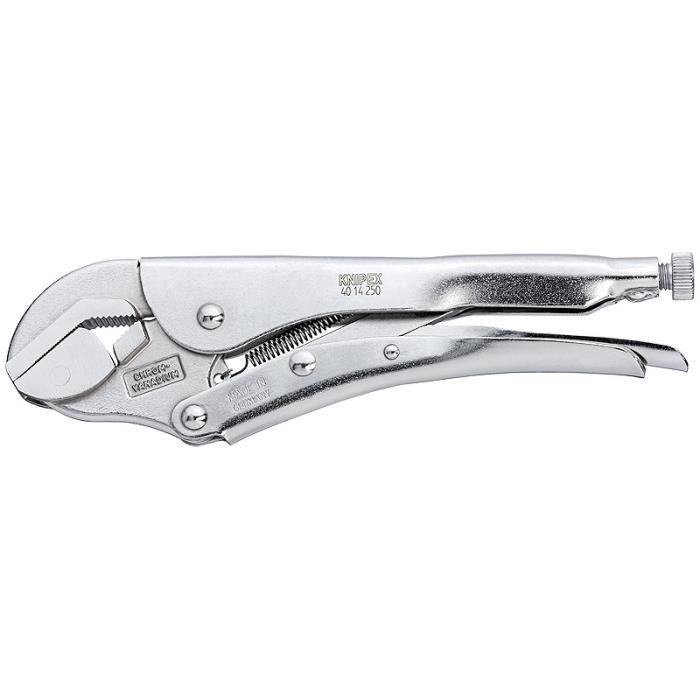 Knipex 40 14 250, Locking pliers, 4,5 cm, Chrome, Acier zingué, Acier, Acier inoxydable, 25 cm