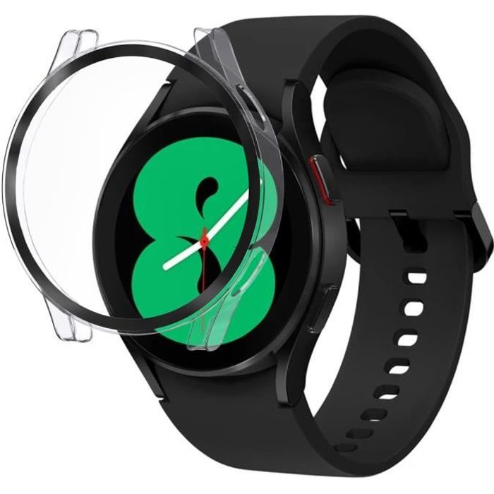 Coque compatible Samsung Galaxy Watch 4 40mm - Protection rigide étui transparent écran verre trempé Phonillico®