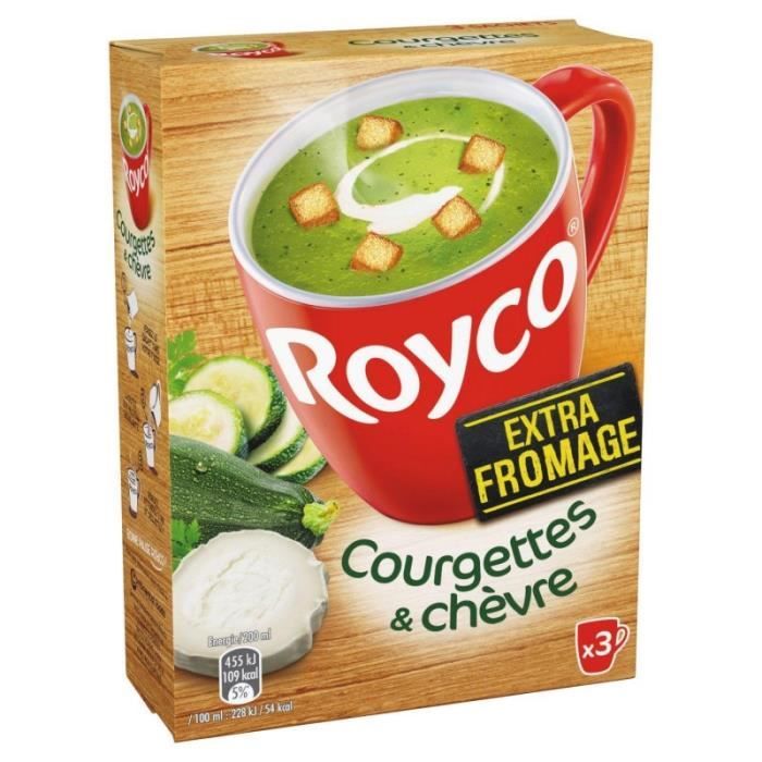 ROYCO - Soupe Courgettes Et Chèvre 62G - Lot De 4