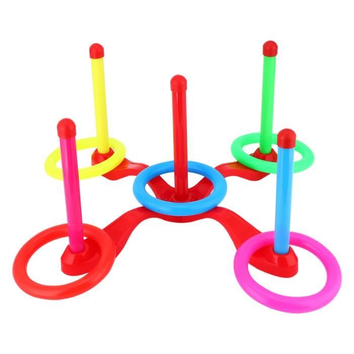 1 jeu de de lancer d'anneau jouet utile croix pratique à cinq anneaux PACK PRODUITS DE FITNESS - PACK PRODUITS MUSCULATION