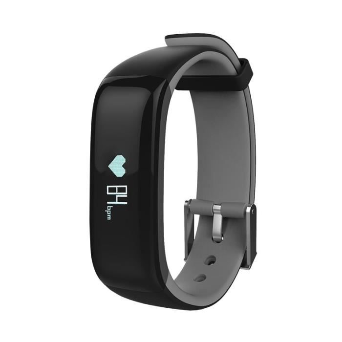 WEE'PLUG Bracelet sport connecté Bluetooth SB18 - Gris