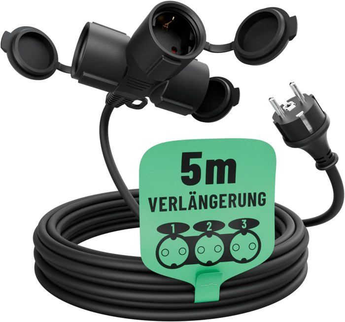 Greate Rallonge Electrique 5m avec 3 Prises - Rallonge Electrique ...