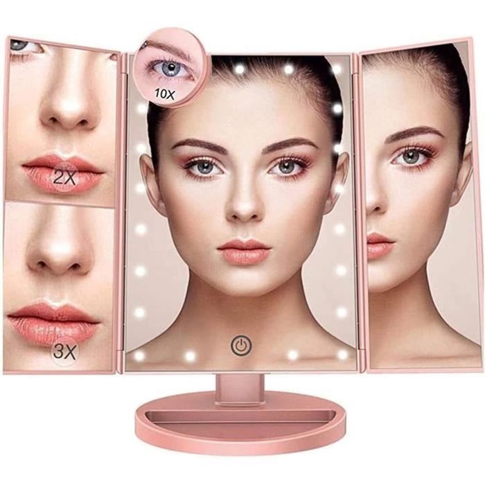 Miroir de salle de bains LED de forme irrégulière V222