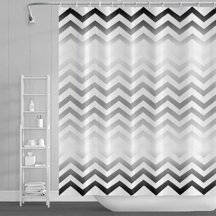 MIRRORANG 183x213cm Noir Géométrique Rideau De Douche Motif De Grille De Diamant Rideau De Douche pour Salle De Bain Tissu Polyester Imperméable Ensemble avec Crochets MIRRORANG 183x213cm Noir Géométrique Rideau De Douche Motif De Grille De Diamant Rideau De Douche pour Salle De Bain Tissu Polyester Imperméable Ensemble avec Crochets