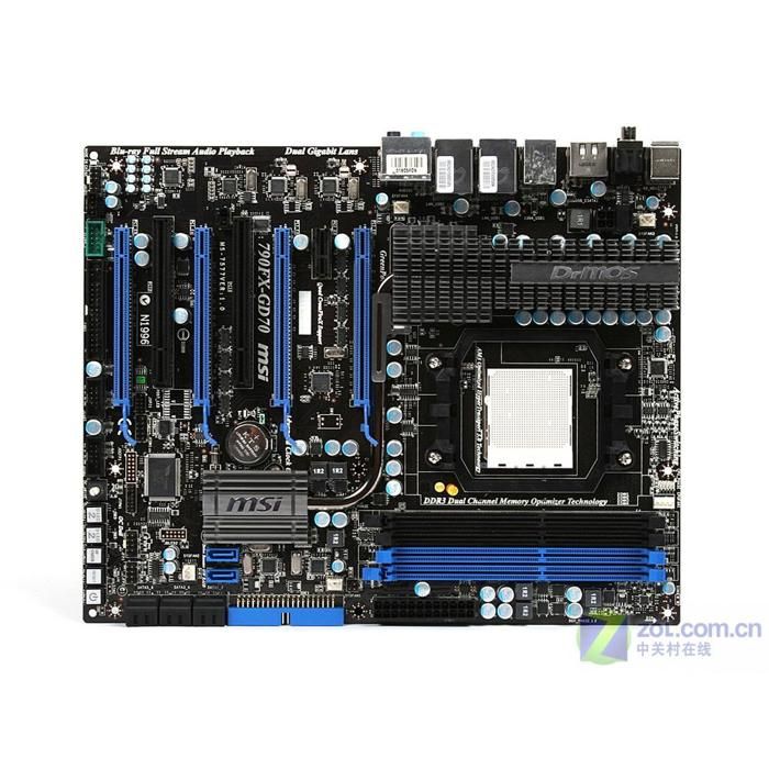 Carte mère MSI 790FX-GD70 AMD 790FX Socket AM3 4xDDR3 SDRAM 16 Go ATX - Msi
