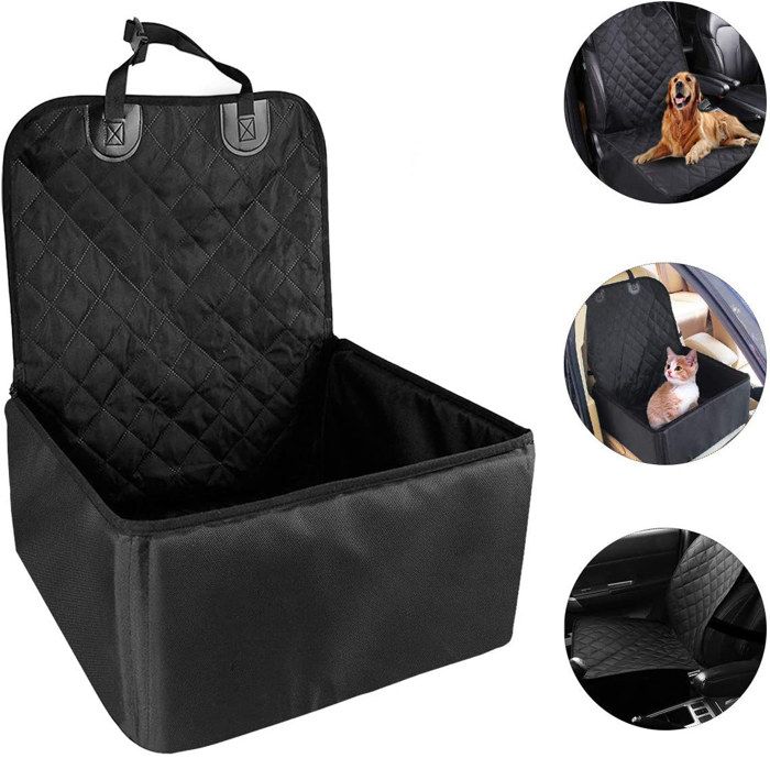 Meilleurs prix pour Siège de voiture pour chien, imperméable et respirant, avec laisse de sécurité, sac de transport pour animaux (19x19x22 pouces)