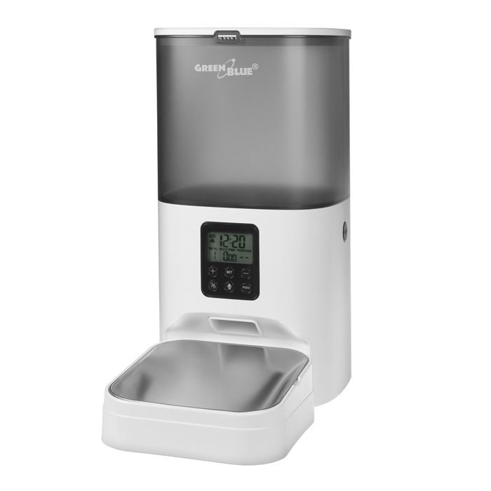 Distributeur automatique de nourriture - GreenBlue - GB393 - 6L - USB 5V1A - 8 repas/jour