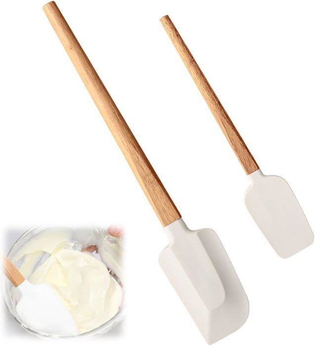 Spatule Sans BPA Poignée Ergonomique Spatule En Silicone Résistante à La Chaleur - 34 Cm - Antiadhésive - Passe Au Lave-vaisselle Spatule Lave-vaisselle Longue