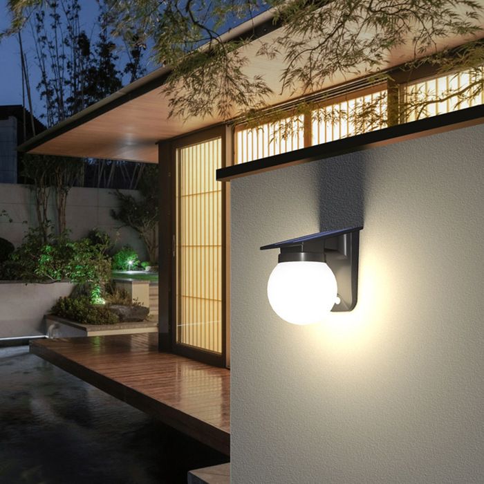 Pvc Eclairage Lampes solaires d'extérieur - Éclairage de jardin/cour - Lumière chaude ...