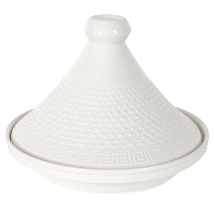 Tajine en céramique coloris blanc (Ø255 cm)