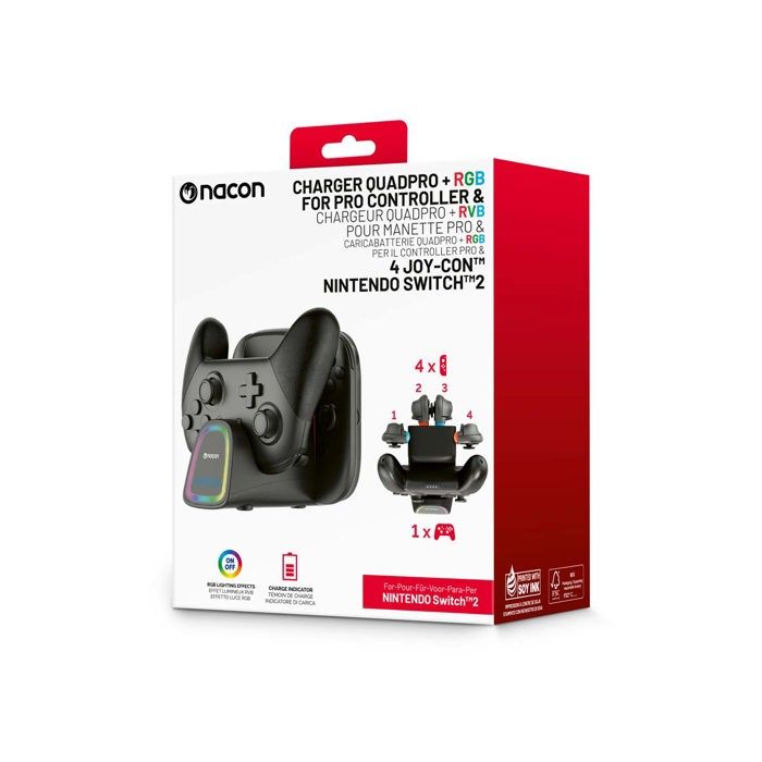 Support de chargement pour 2 paires de Joy con et une manette Switch™Pro pour la Nintendo Switch 2. - vue 1