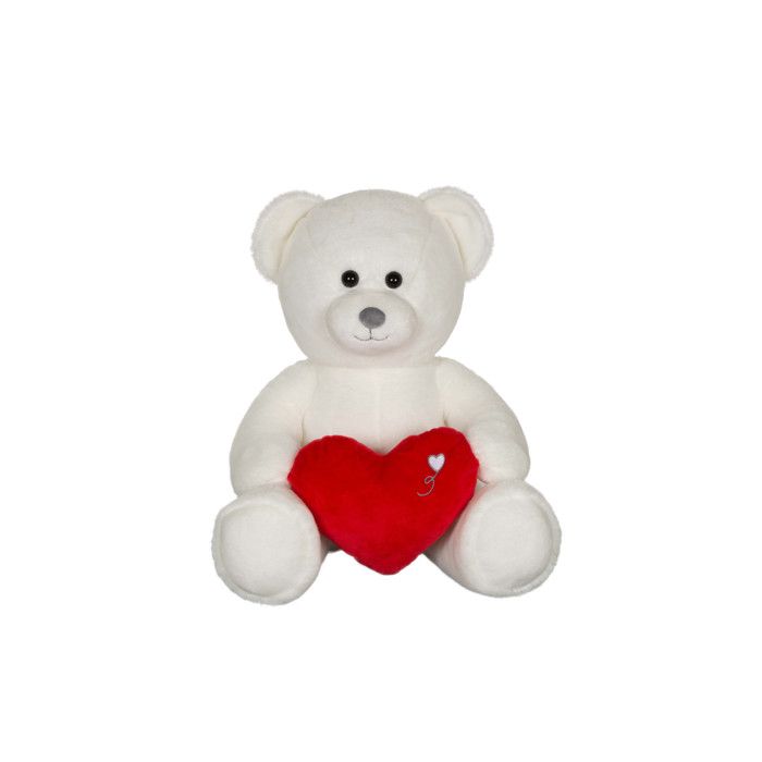 Télécharger Mignon ours en peluche moelleux tenant un cœur Dessins