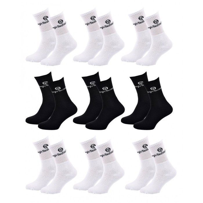 Chaussettes SPORT SERGIO TACCHINI - Pack de 9 Paires 1704X9 BLANC 0732X9 NOIR 17040732X9A 17040732X9B