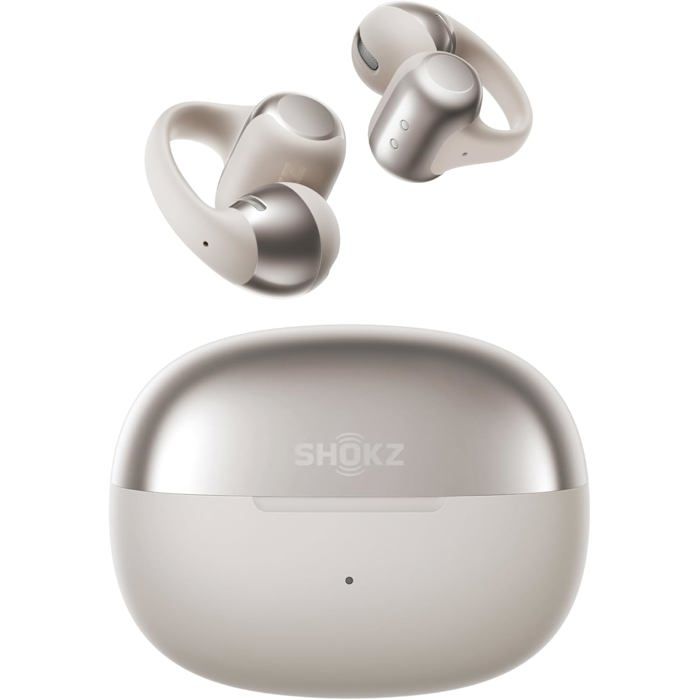 SHOKZ OpenDots ONE — Casque open‑ear Bluetooth 5.4 Dolby 40 h IP54 micros antibruit gris