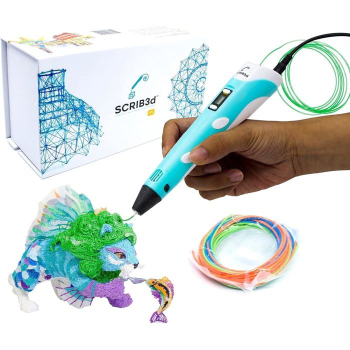 Stylo dimpression 3D - SCRIB3D P1 - Affichage - Réglable en température - Multicolore