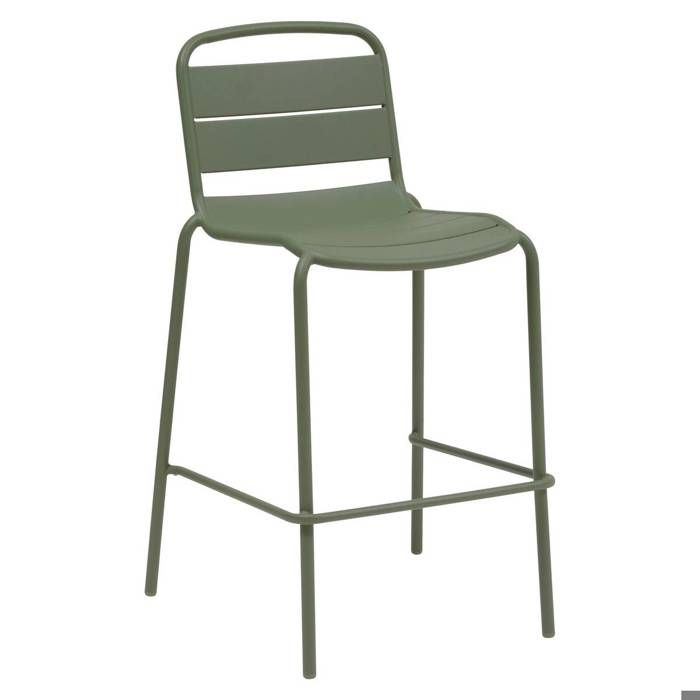Chaise haute de jardin Alegoria empilable vert laurier - Hespéride Chaise haute de jardin Alegoria empilable vert laurier - Hespéride