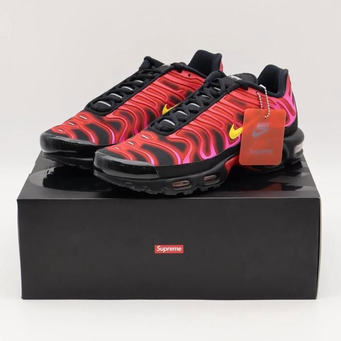 CHAUSSURES DE BASKET-BALL DA1472-600 Nike Air Max Plus TN Supreme University Red Black Fire Pink Maize