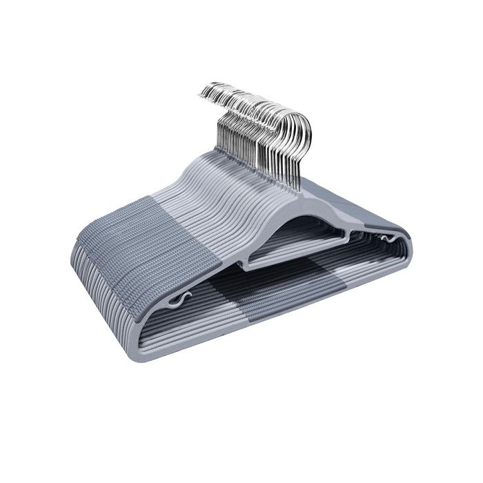 UAPY0330G Lot de 30 cines en robustes et durables avec design antidérapant crochet pivotant à 360° Gris gris CINTRE