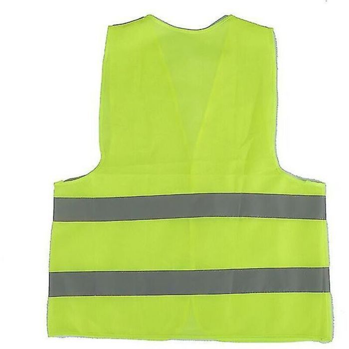 Gilet de sécurité réfléchissant Jaune fluo Gilet réfléchissant Infroissable Lavable