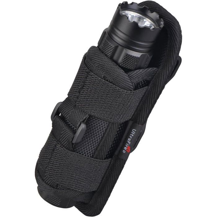 Flashlight Holster for LED TorchNylon Cover Pouch Case Bag for Tactical TorchDutyFlashlight Holder with 360 Degrees Rotatable