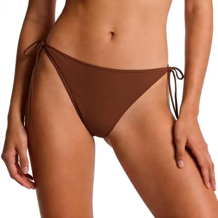 Bas de maillot de bain à nouer sur les côtés femme Squba - marron