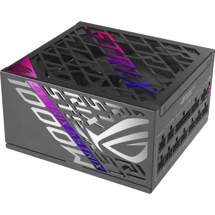 Alimentation PC noire - Asus - 1000 W - 80 PLUS Platine - PFC actif - ATX - Ventilateur 13 5 cm - 4x PCI-E 6 + 2 broches
